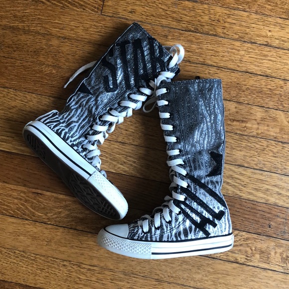 glitter converse boots